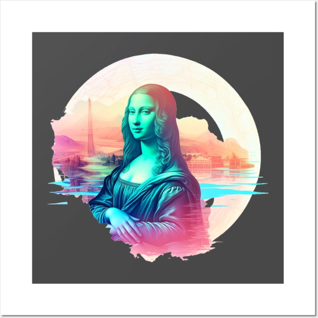 Mona Lisa Vaporwave Wall Art by VCRMOS